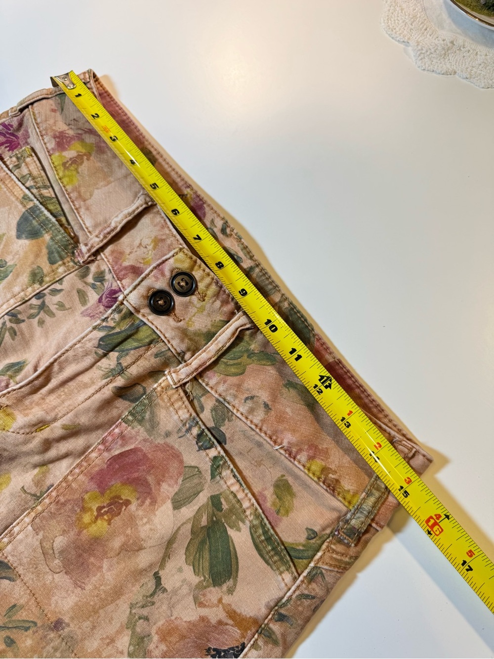 Pilcro Anthropologie The Wanderer Floral Button-Fly Pants Jeans size 27 - Picture 10 of 13